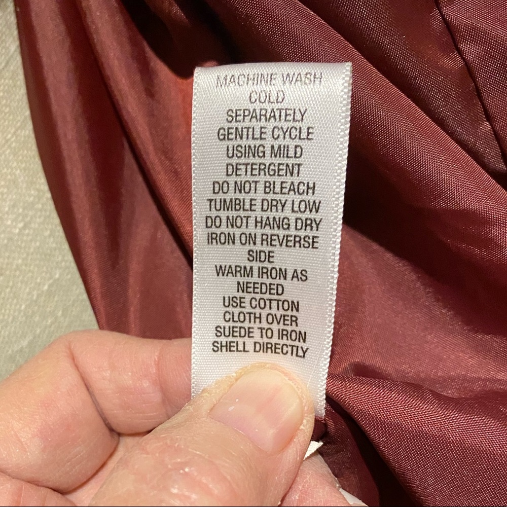 Beat the COLD weather!PRICE DROP Cherokee Leather Washable Jacket Raspberry XXL - Picture 10 of 10